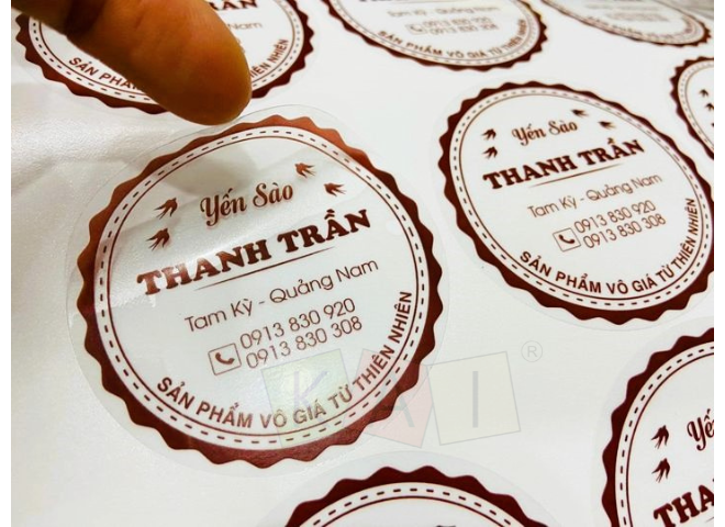 in decal nhựa tròn suốt giá rẻ, in decal pvc tại tam kỳ