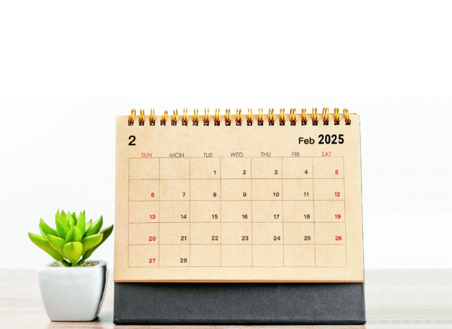 lịch để bàn 2025 khang anh